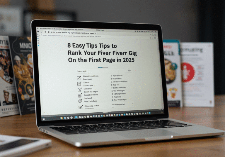 8 easy Tips to Rank Your Fiverr Gig on the First Page in 2025