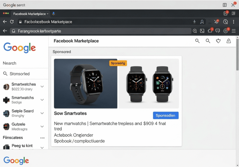 Facebook Marketplace Ad Show in Google Search Engine