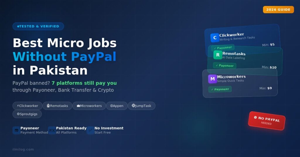 best micro jobs without PayPal in Pakistan 2026 guide
