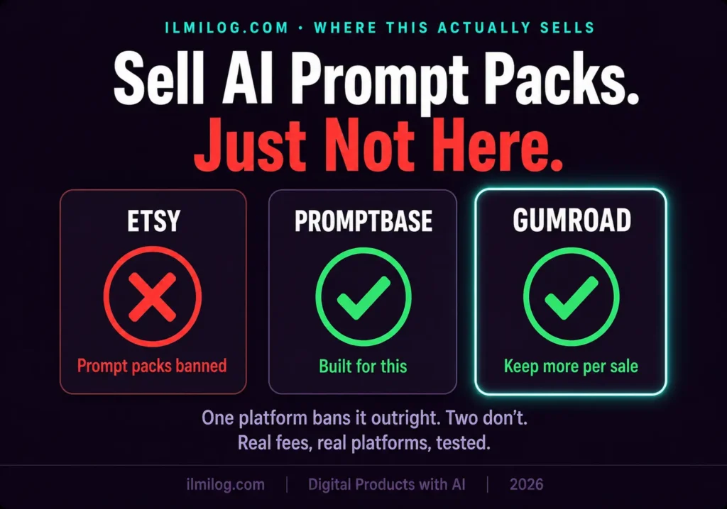 Best AI prompt packs to sell online — platform comparison and pricing guide