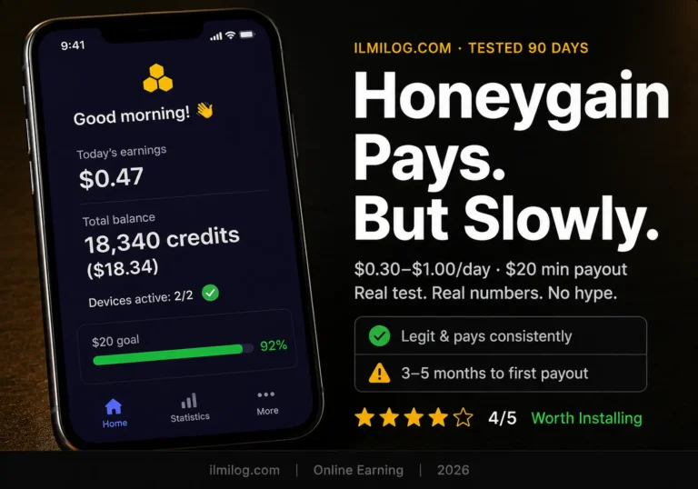 Honeygain app review 2026 passive income earnings proof