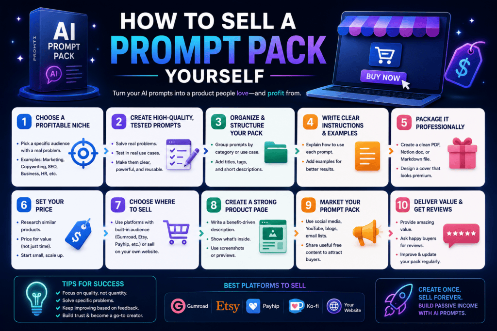 How to Sell a Prompt Pack Yourself