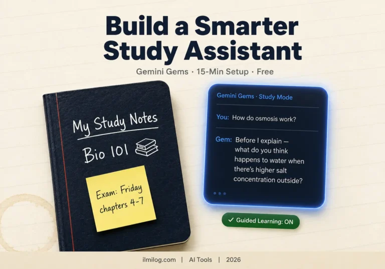 use Gemini Gems to build a study assistant 2026