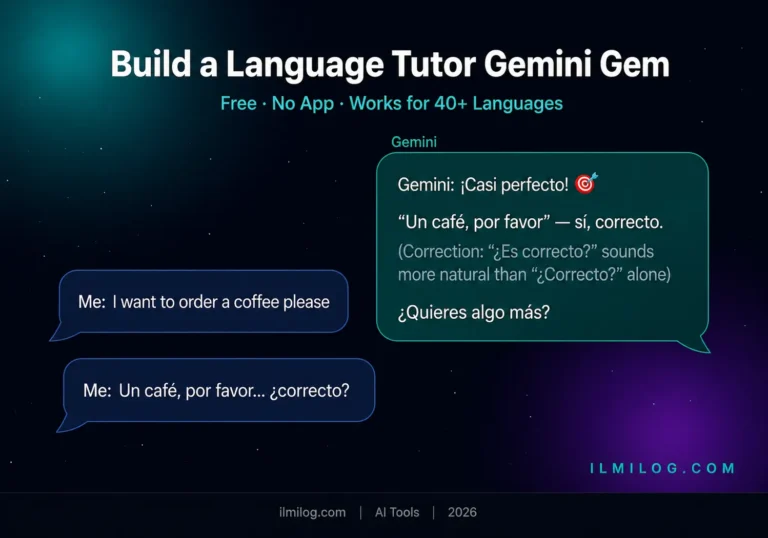 Gemini Gems language learning free AI conversation partner 2026