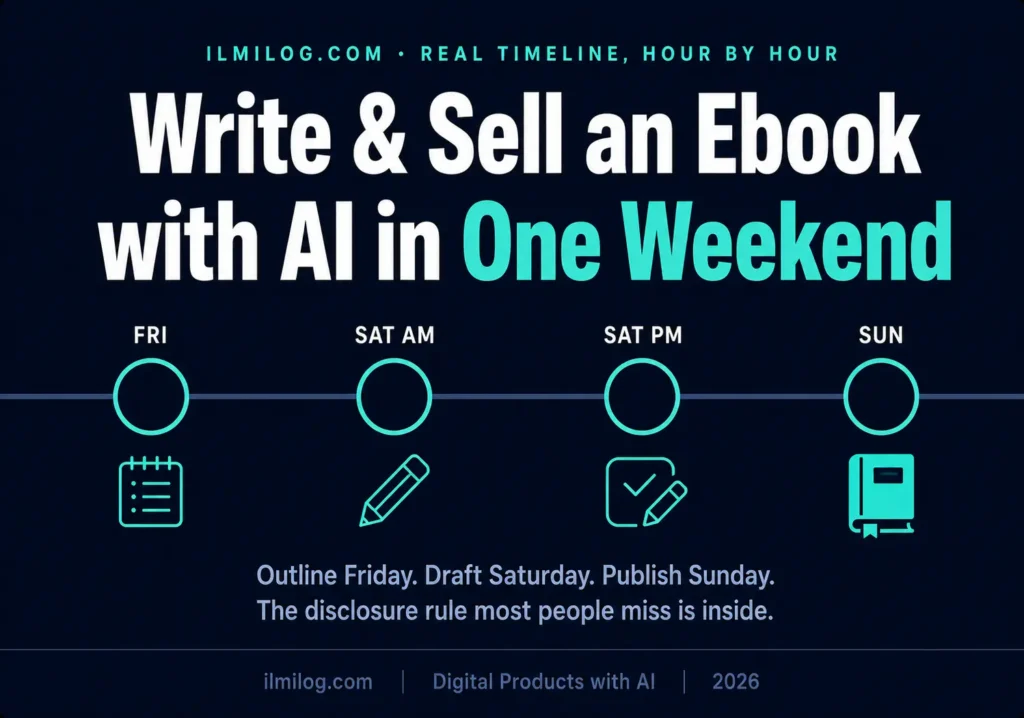 How to create an ebook with AI in a weekend — real timeline and cover specs