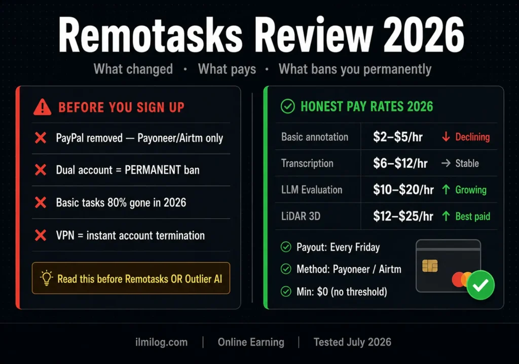 Remotasks review 2026 honest pay rates payout methods