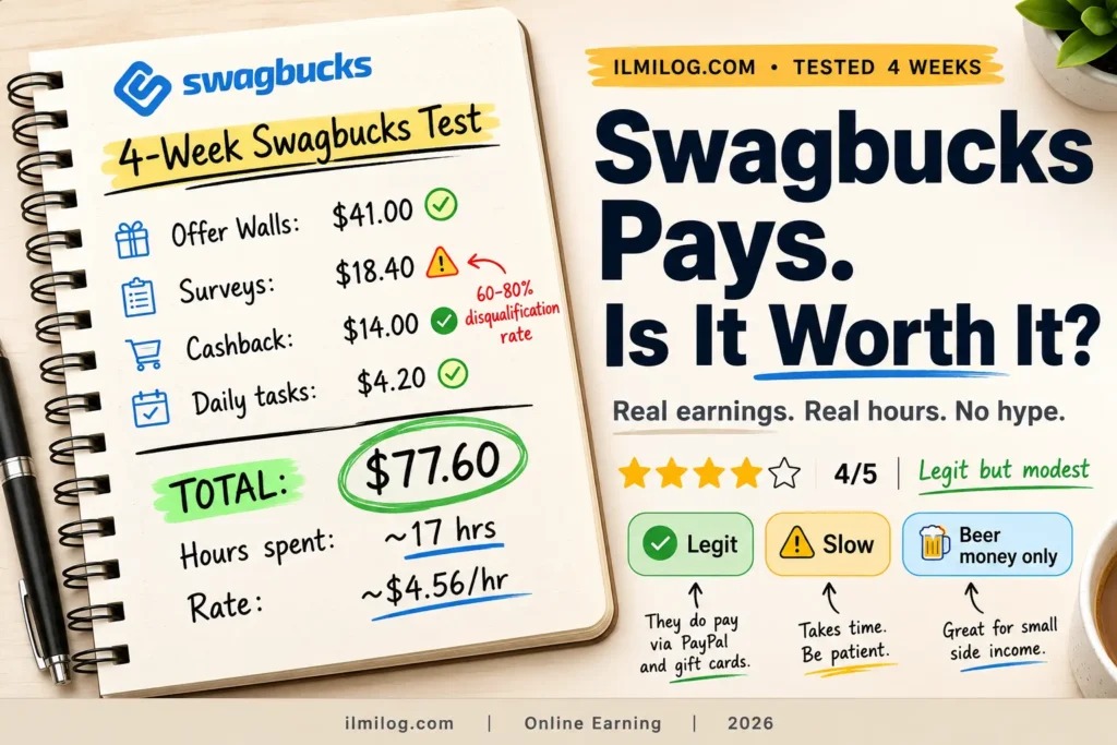 Swagbucks review 2026 legit earnings proof payout