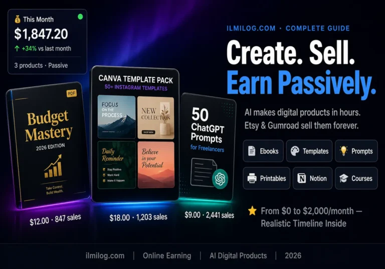 how to create and sell digital products with AI complete guide 2026