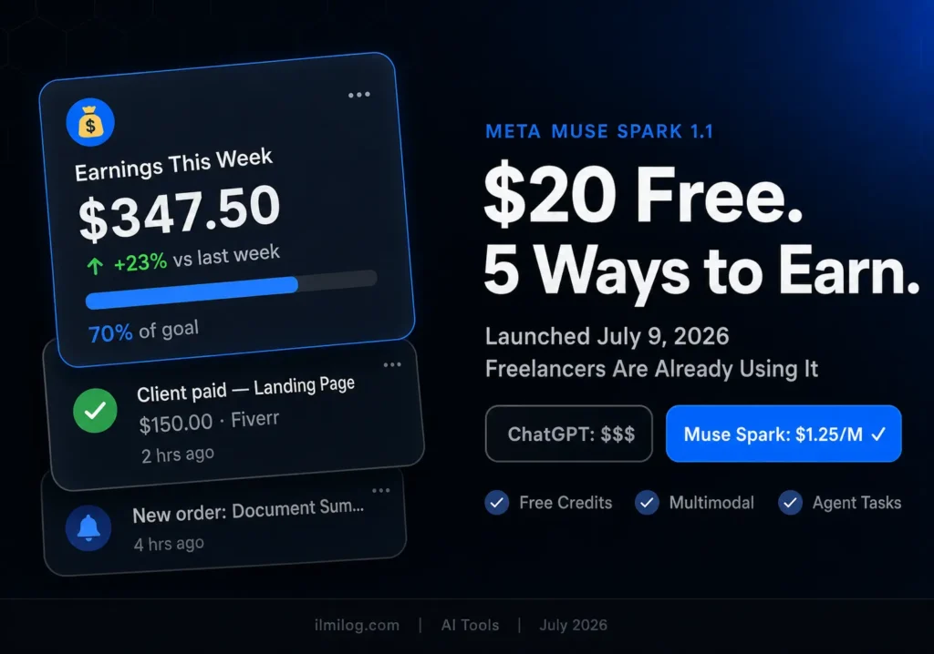 make money with Meta Muse Spark AI free credit 2026