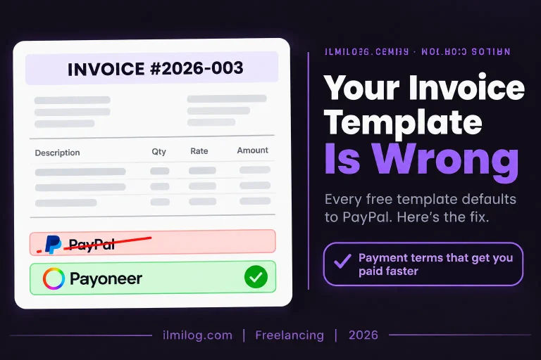 How to send invoice as Pakistani freelancer — payment section fix