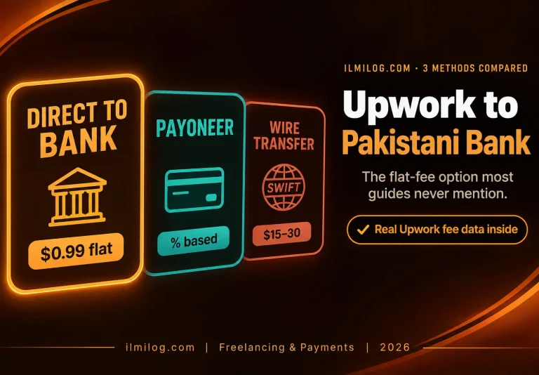 How to withdraw from Upwork to Pakistani bank — 3 methods compared