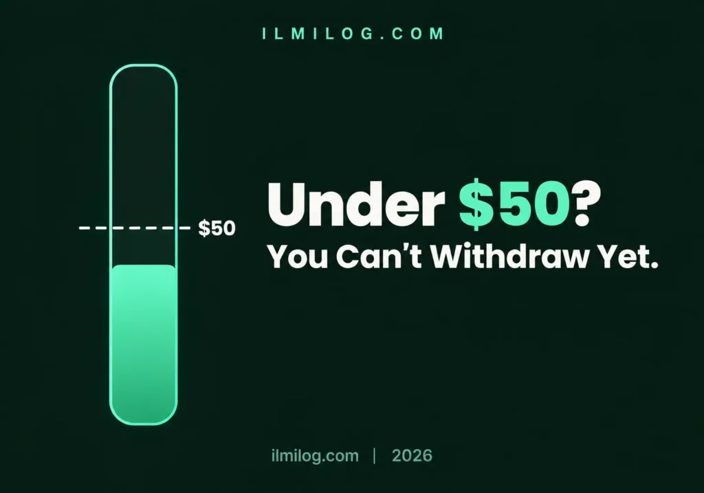 Payoneer minimum withdrawal Pakistan — $50 threshold gauge