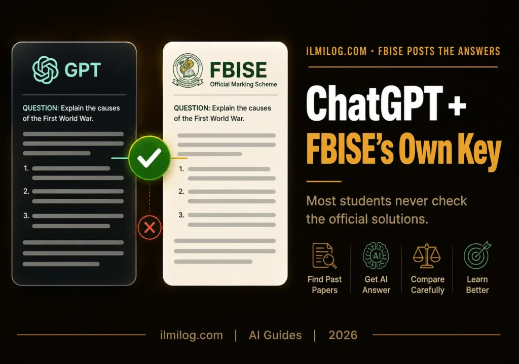ChatGPT for FBISE past papers — verifying against official solutions