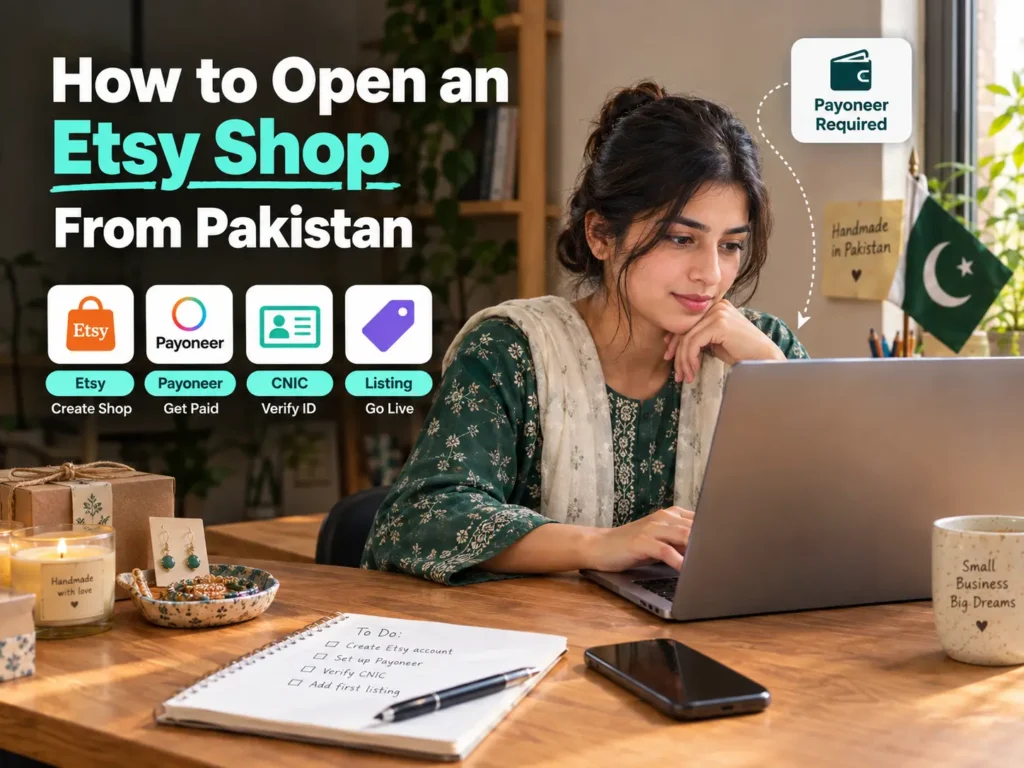 How to create Etsy seller account in Pakistan 2026