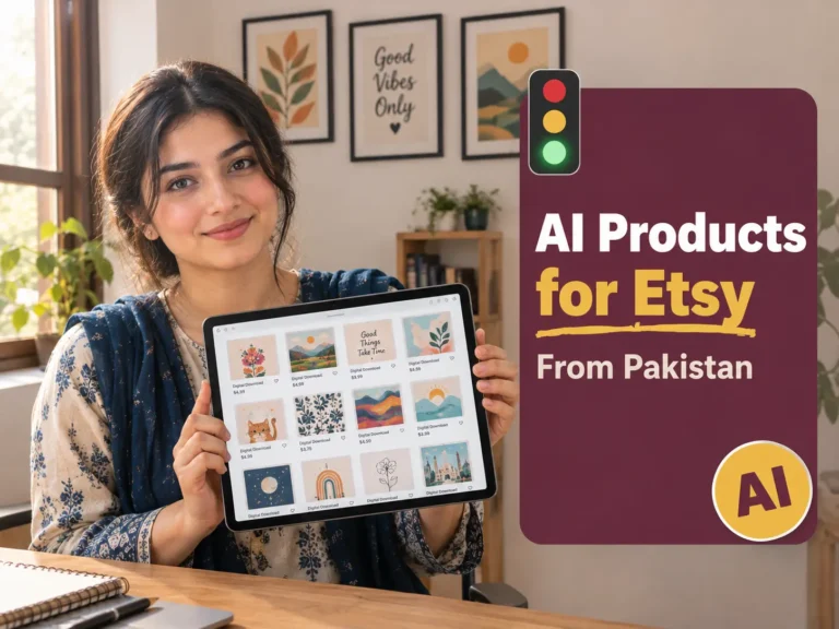 AI-generated products for Etsy Pakistan