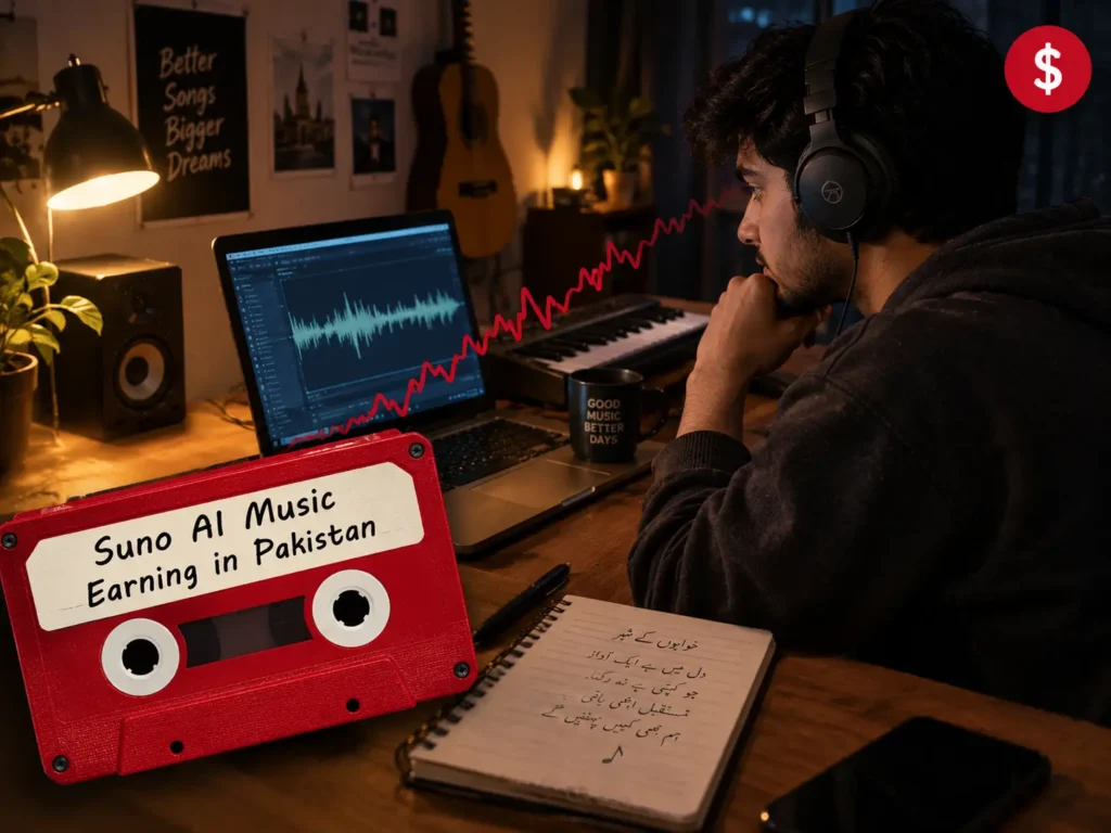 Suno AI Music Earning in Pakistan
