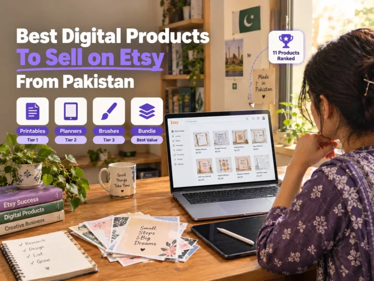 Best digital products to sell on Etsy from Pakistan